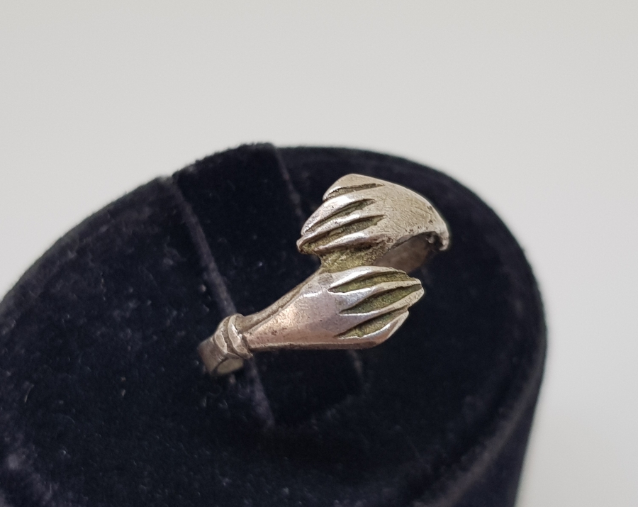 OSMANLI DÖNEMİ HANIMELİ MODELİ RUM İŞİ GÜMÜŞ YÜZÜK