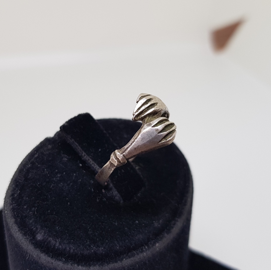 OSMANLI DÖNEMİ HANIMELİ MODELİ RUM İŞİ GÜMÜŞ YÜZÜK