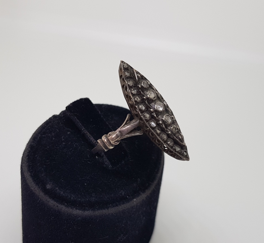 OSMANLI DÖNEMİ ELMAS TAŞLI ALTIN MEKİK YÜZÜK