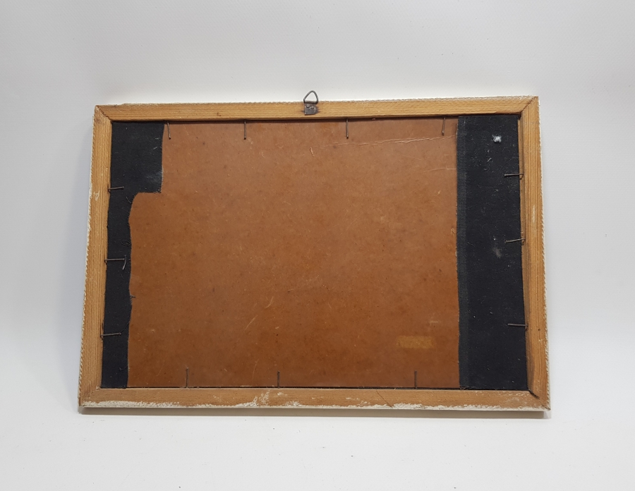 ÜZERİNDE FETİH SURESİ YAZILI TESTERE İŞÇİLİKLİ ANTİKA HAT LEVHA