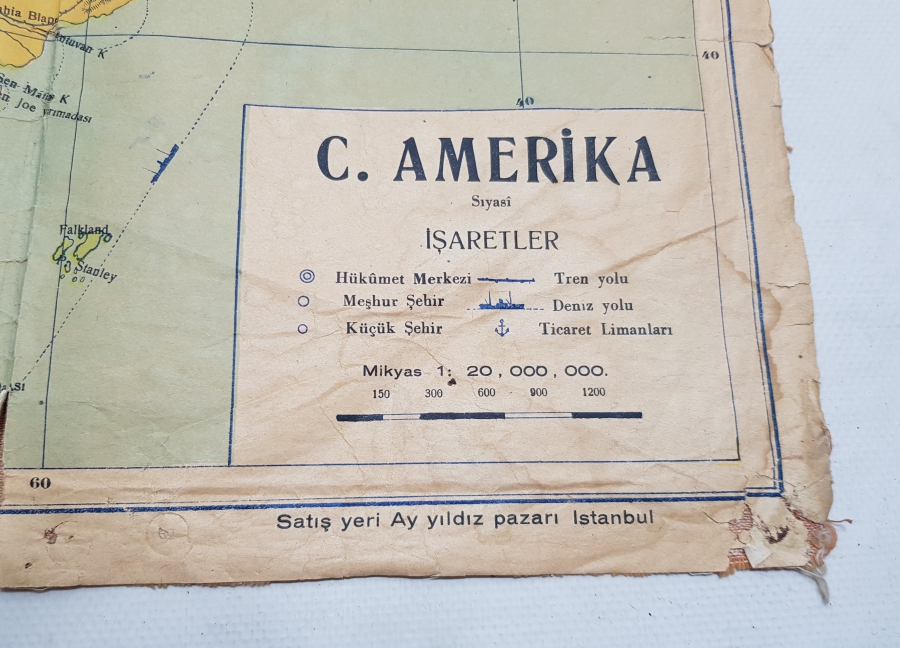 ANTİKA GÜNEY AMERİKA HARİTASI