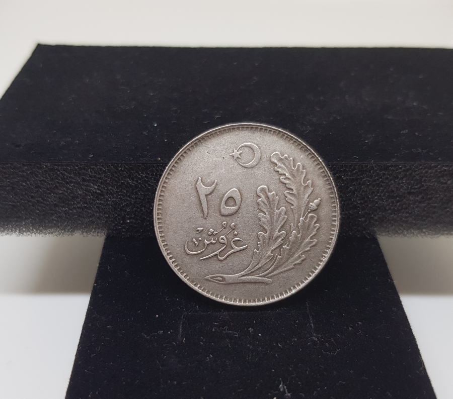 1928 YILI ÇOK YÜKSEK KONDİSYONDA DANA GÖZÜ 25 KURUŞ