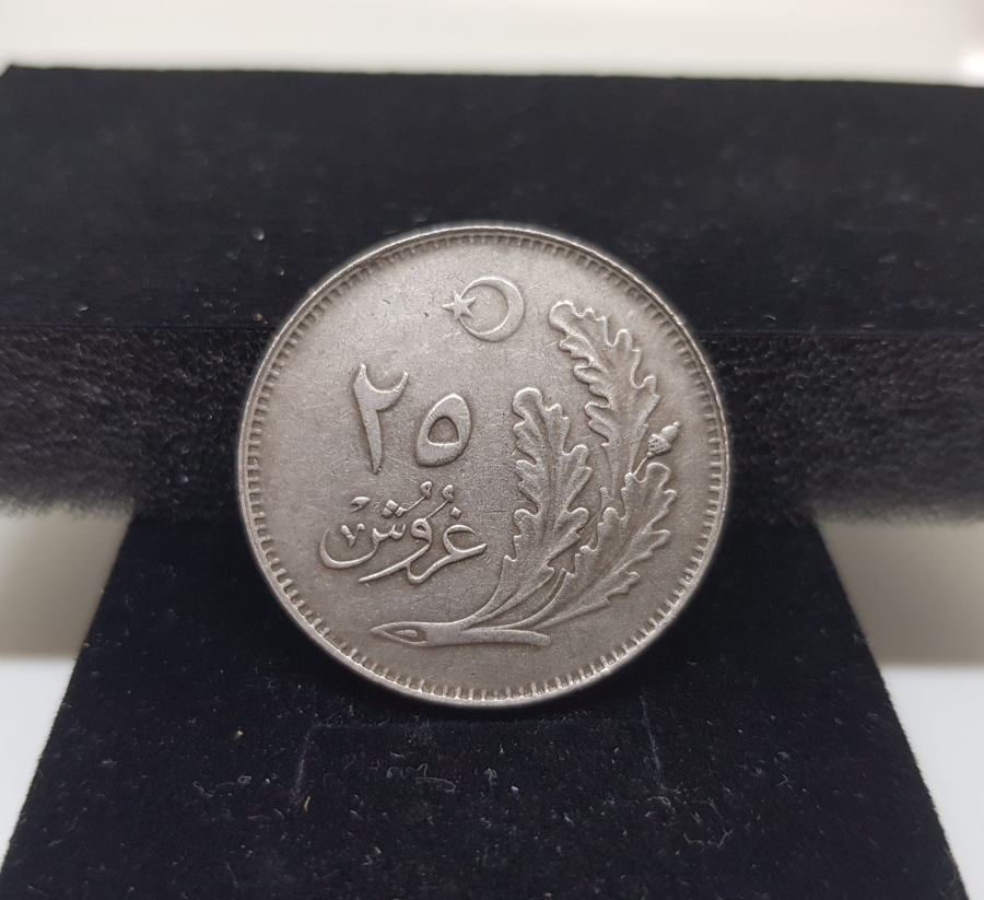 1928 YILI ÇOK YÜKSEK KONDİSYONDA DANA GÖZÜ 25 KURUŞ