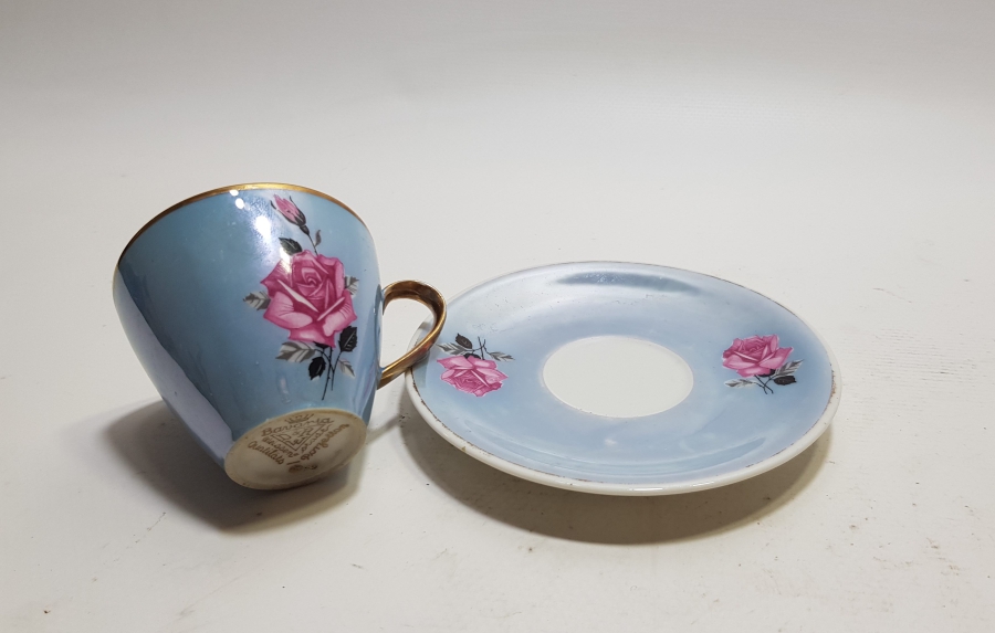 ALTIN VARAKLI ANTİKA BAVARİA KAHVE FİNCANI