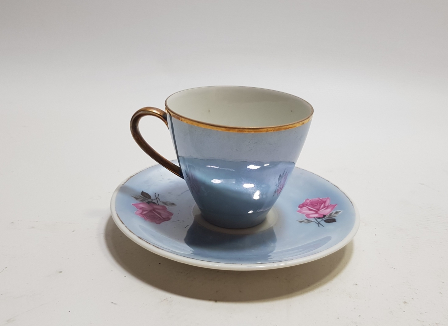 ALTIN VARAKLI ANTİKA BAVARİA KAHVE FİNCANI