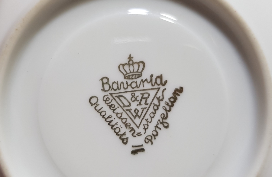 ALTIN VARAKLI ANTİKA BAVARİA KAHVE FİNCANI