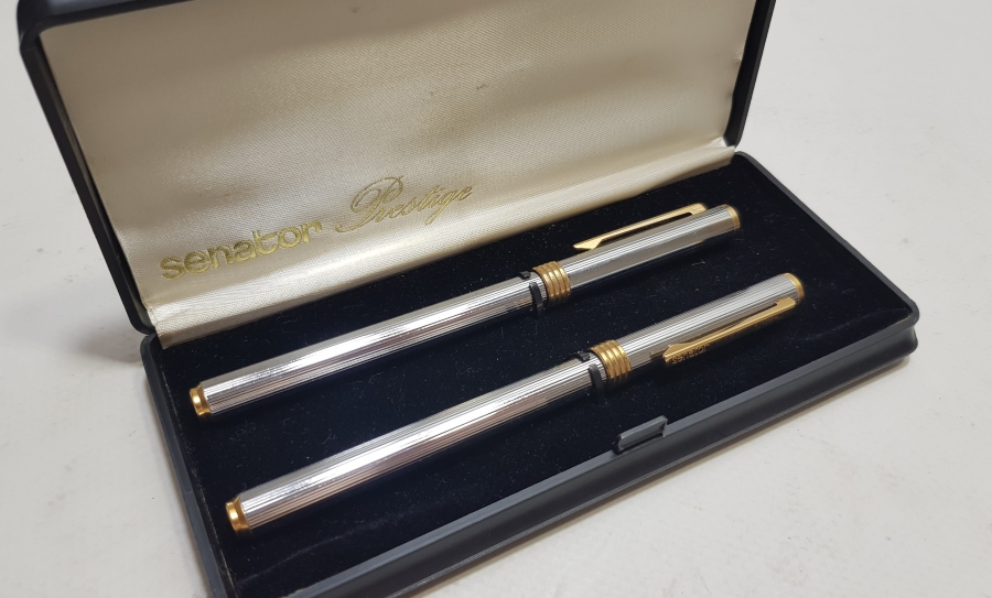 ORİJİNAL KUTUSUNDA SENATOR MARKA PRESTİGE MODEL DOLMA KALEM TAKIMI