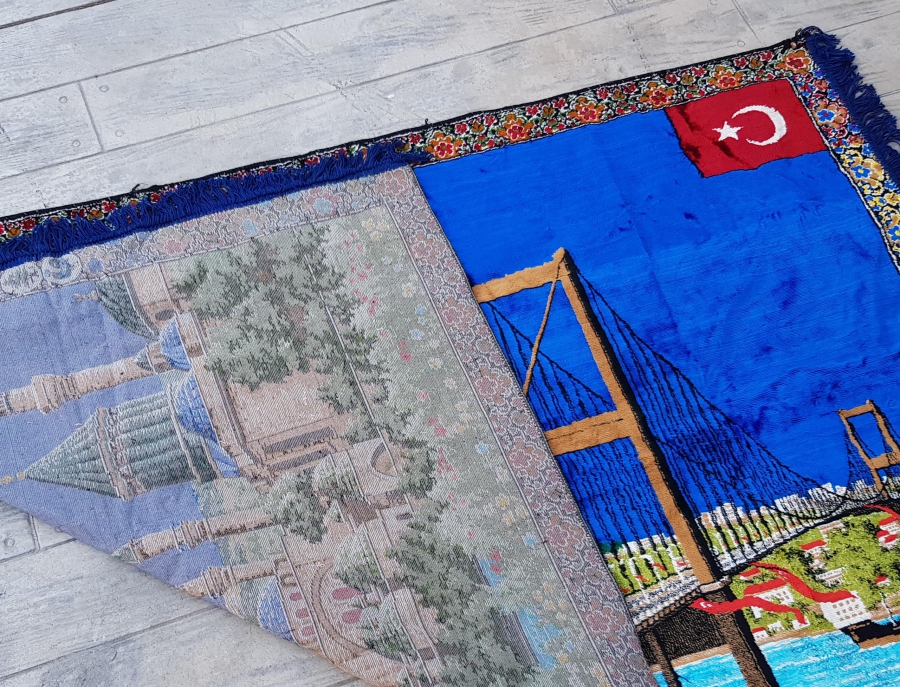 BOĞAZ KÖPRÜSÜ GÖRSELLİ ANTİKA DUVAR HALISI