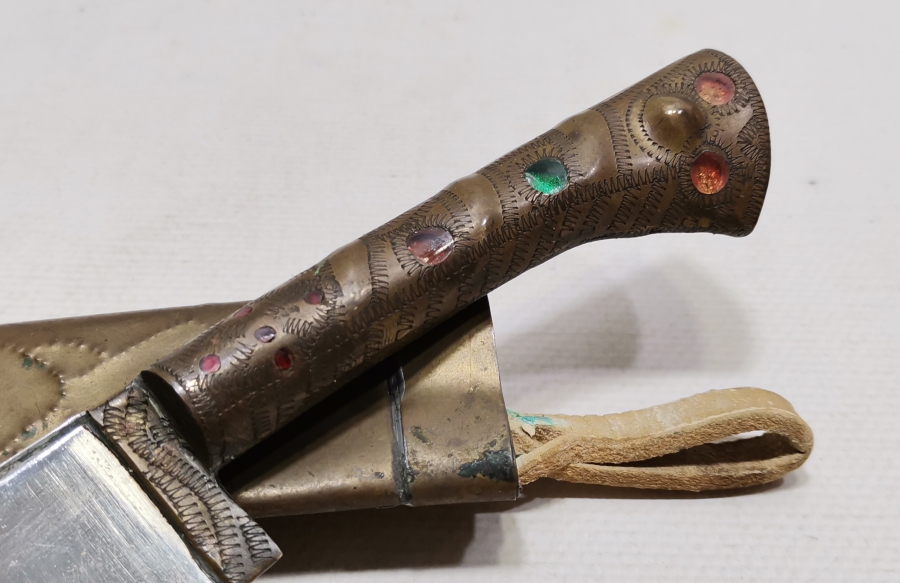 ÜZERİNDE ŞEHRİ HAN YAZILI TÜRKMEN İŞİ AVCI BIÇAĞI