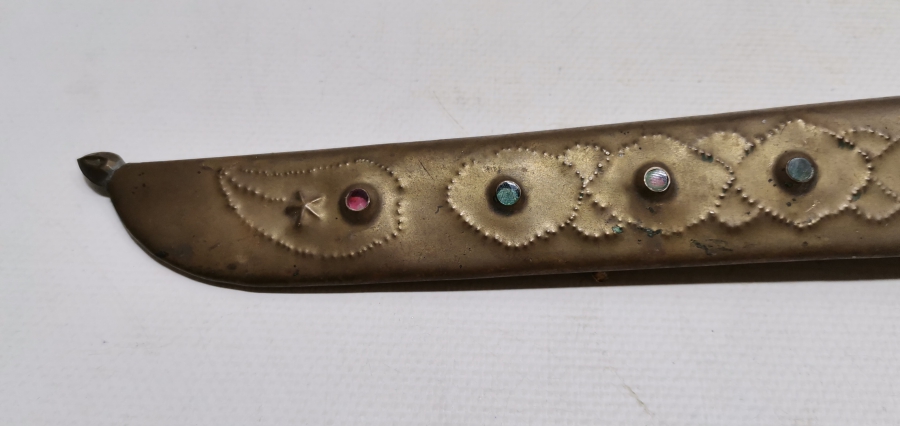 ÜZERİNDE ŞEHRİ HAN YAZILI TÜRKMEN İŞİ AVCI BIÇAĞI