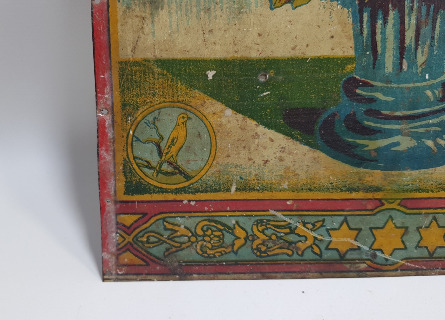 SAKSI ÇİÇEĞİ MODEL OSMANLI DÖNEMİ TENEKE SANDIK ÖNÜ PARÇASI