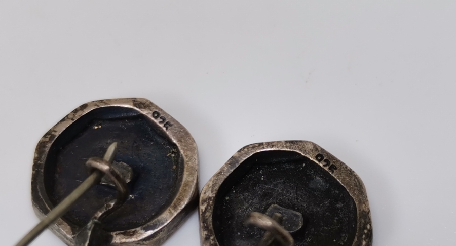 ÜZERİNDE MAŞALLAH YAZILI ÖZEL YAPIM GÜMÜŞ KÜPE