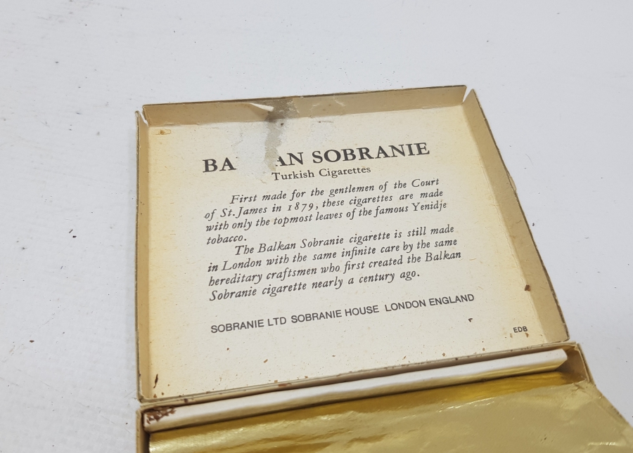 OSMANLI DÖNEMİ PAKETİNDE BALKAN SOBRANİE SİGARALARI