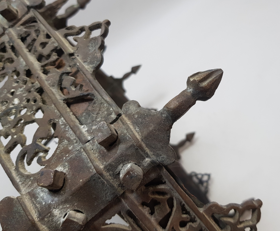 OSMANLI DÖNEMİ BRONZDAN MAMUL ÇOK NADİR KAHVE - KESTANE MANGALI