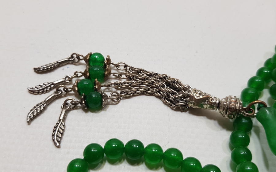 AKİKTEN MAMUL 99LUK ANTİKA NAMAZ TESPİHİ