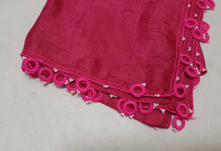 İĞNE OYALI İPEK YAZMA