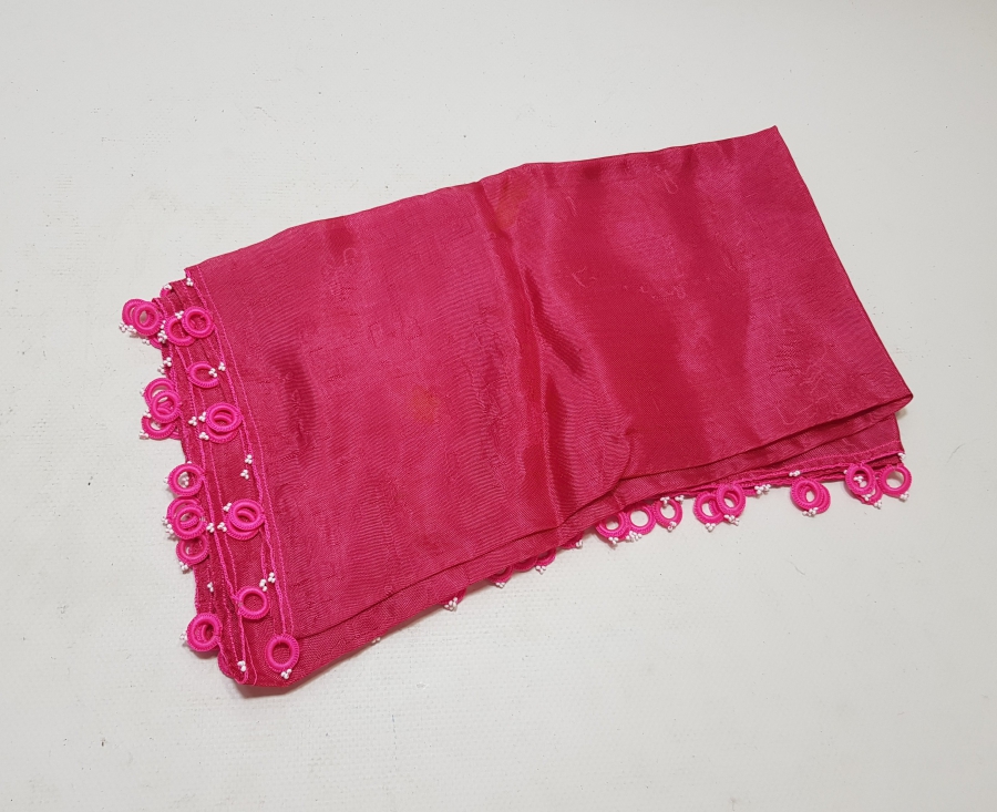 İĞNE OYALI İPEK YAZMA