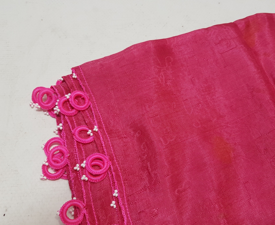 İĞNE OYALI İPEK YAZMA