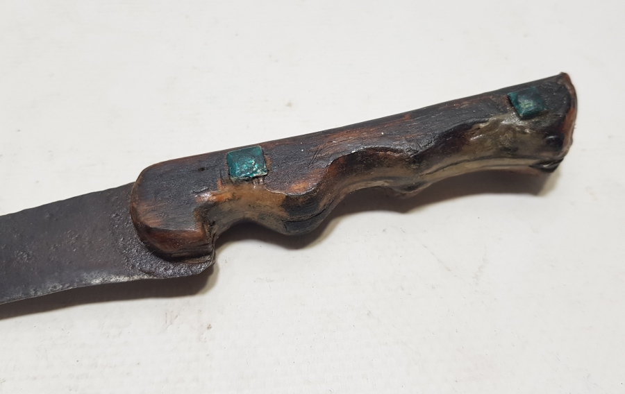 OSMANLI DÖNEMİ BOYNUZ SAPLI YILAN DİLLİ KARADENİZ BİTİRİM KAMASI