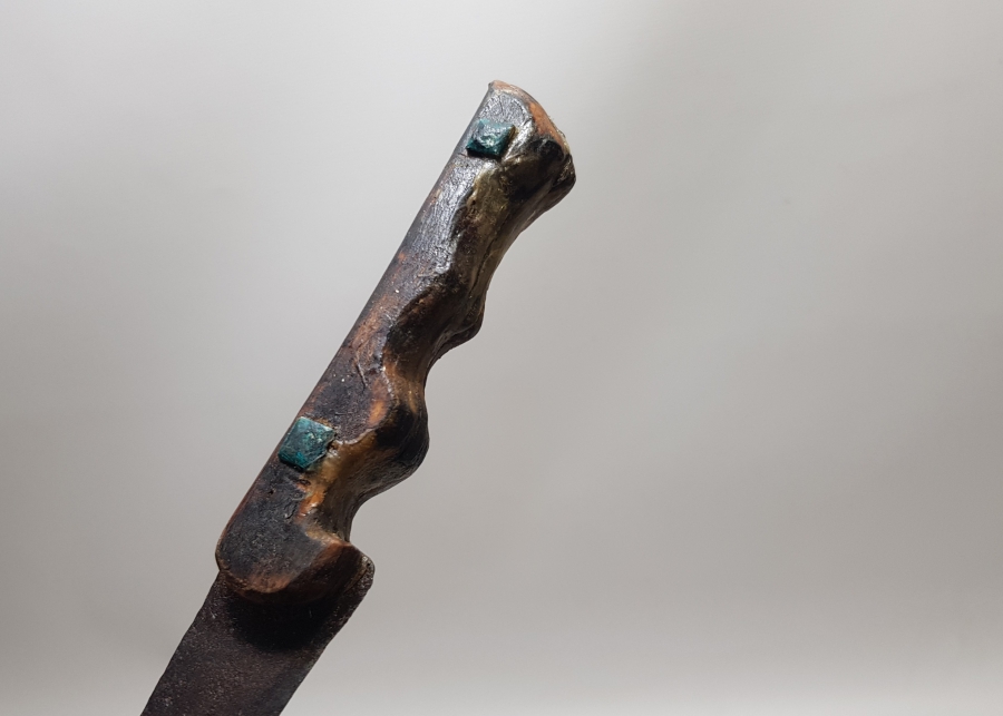 OSMANLI DÖNEMİ BOYNUZ SAPLI YILAN DİLLİ KARADENİZ BİTİRİM KAMASI