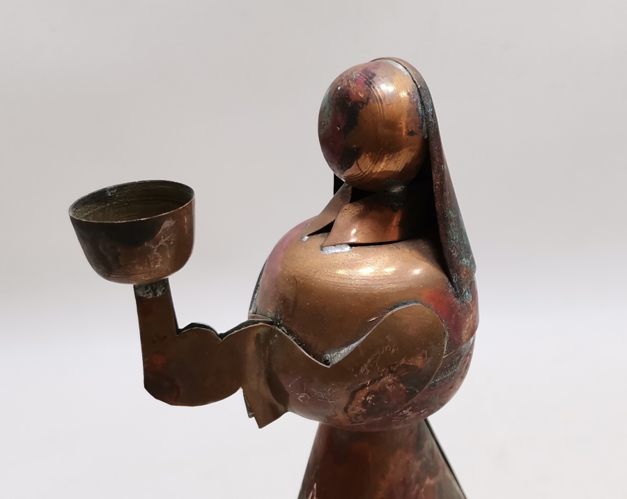 MERYEM ANA FORMUNDA YAPILMIŞ ANTİKA MUMLUK