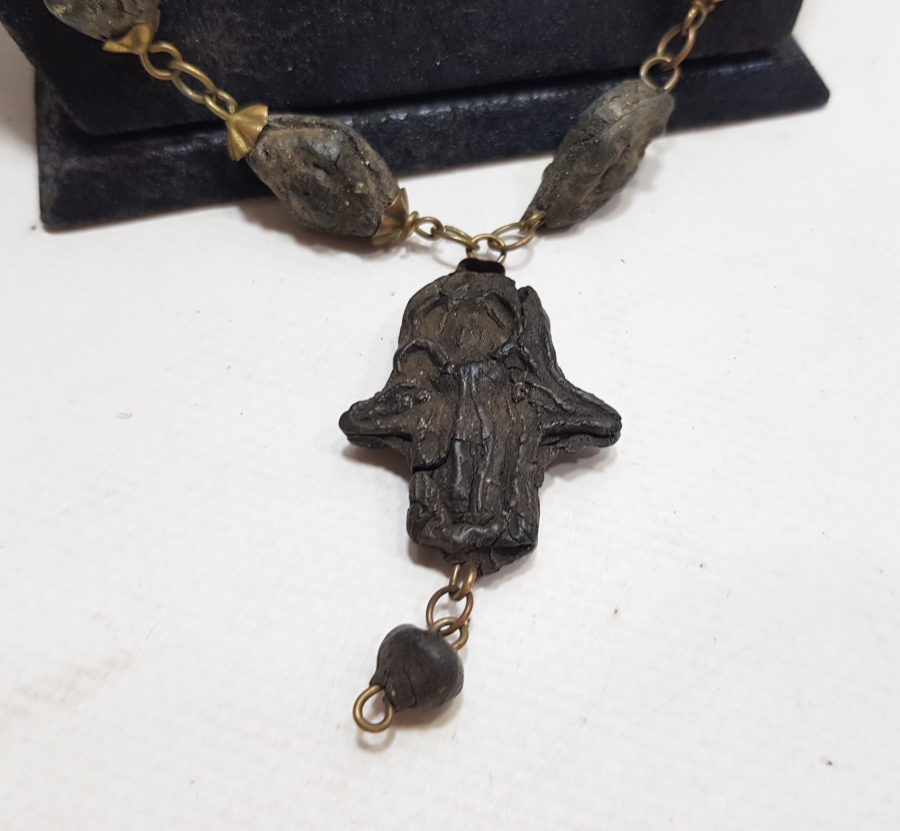 OSMANLI DÖNEMİ ÇOK NADİR MİSKİ AMBER KADIN KOLYESİ