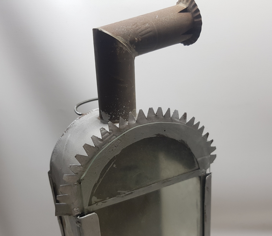 OSMANLI DÖNEMİ EL YAPIMI GAZ LAMBALIĞI