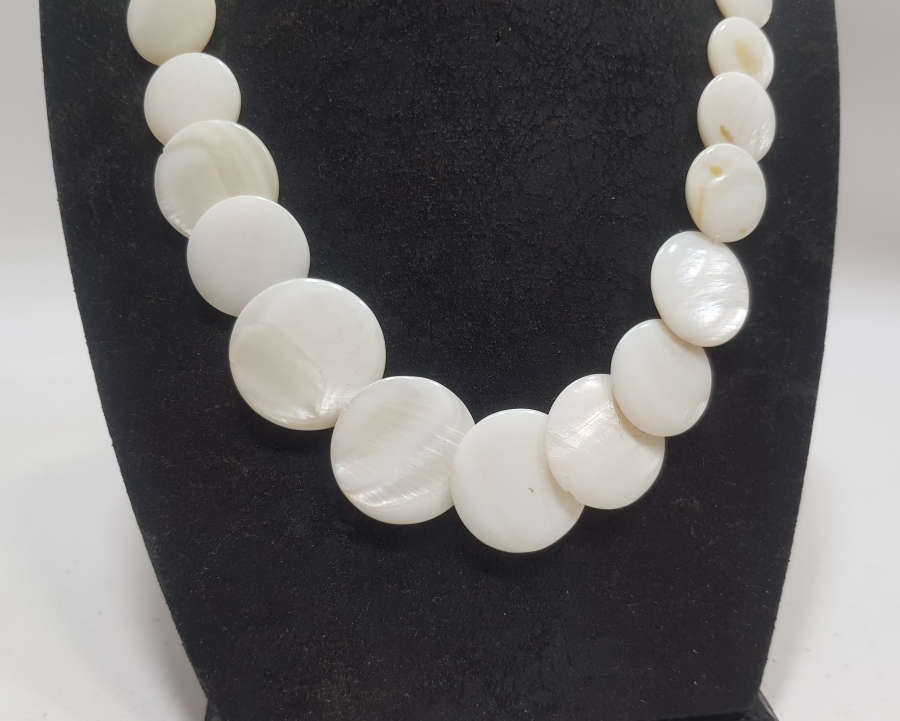 EL YAPIMI ANTİKA SEDEF GERDANLIK