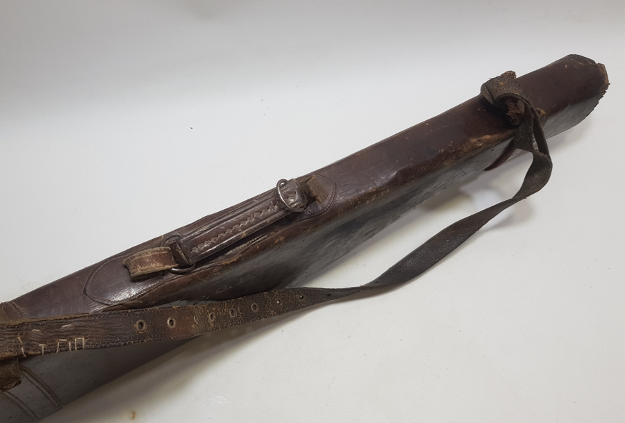 OSMANLI DÖNEMİ DERİDEN MAMUL TÜFEK KILIFI