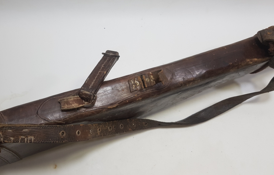 OSMANLI DÖNEMİ DERİDEN MAMUL TÜFEK KILIFI