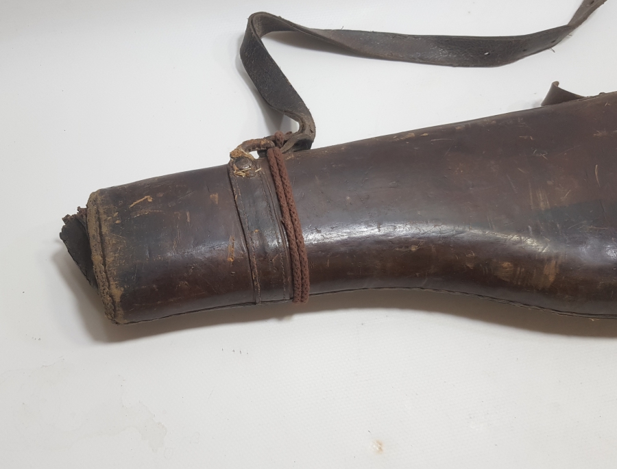 OSMANLI DÖNEMİ DERİDEN MAMUL TÜFEK KILIFI