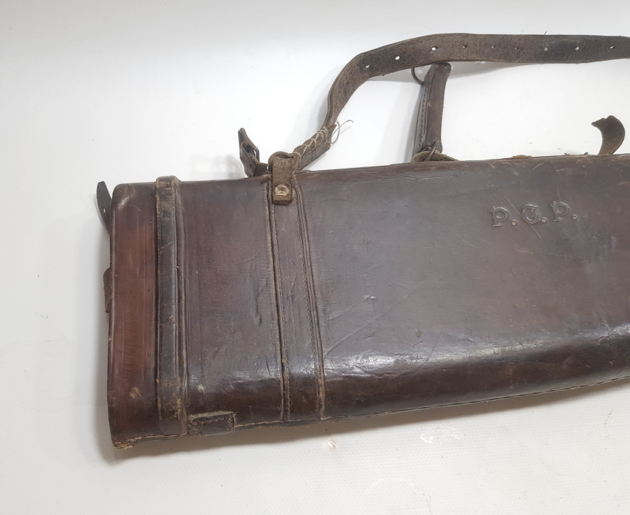 OSMANLI DÖNEMİ DERİDEN MAMUL TÜFEK KILIFI