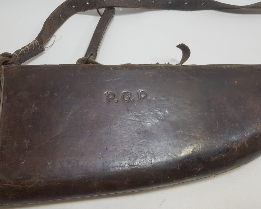 OSMANLI DÖNEMİ DERİDEN MAMUL TÜFEK KILIFI