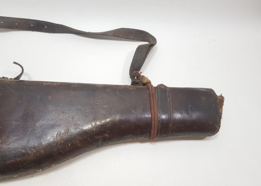 OSMANLI DÖNEMİ DERİDEN MAMUL TÜFEK KILIFI