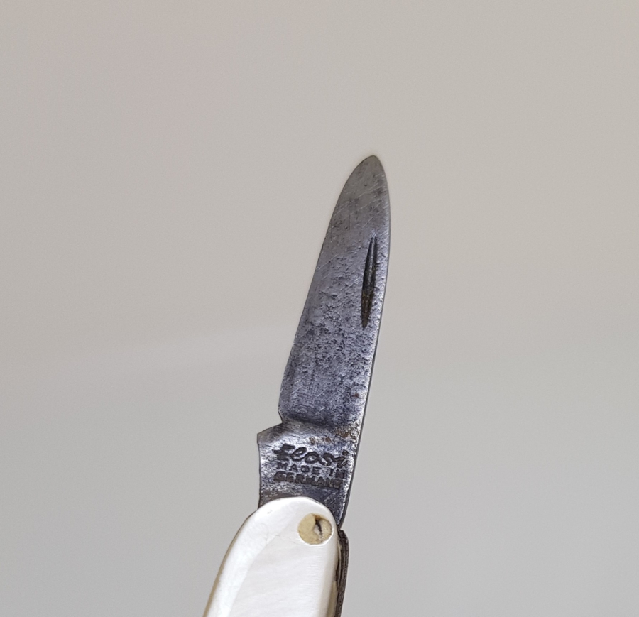 ANTİKA ALMAN YAPIMI SEDEF SAPLI MİNİ ÇAKI