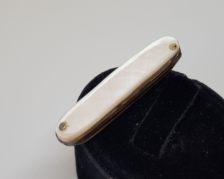 ANTİKA ALMAN YAPIMI SEDEF SAPLI MİNİ ÇAKI