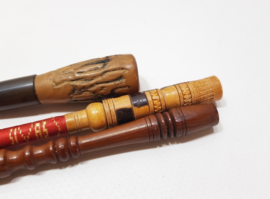 EL YAPIMI ANTİKA SİGARA AĞIZLIĞI LOTU