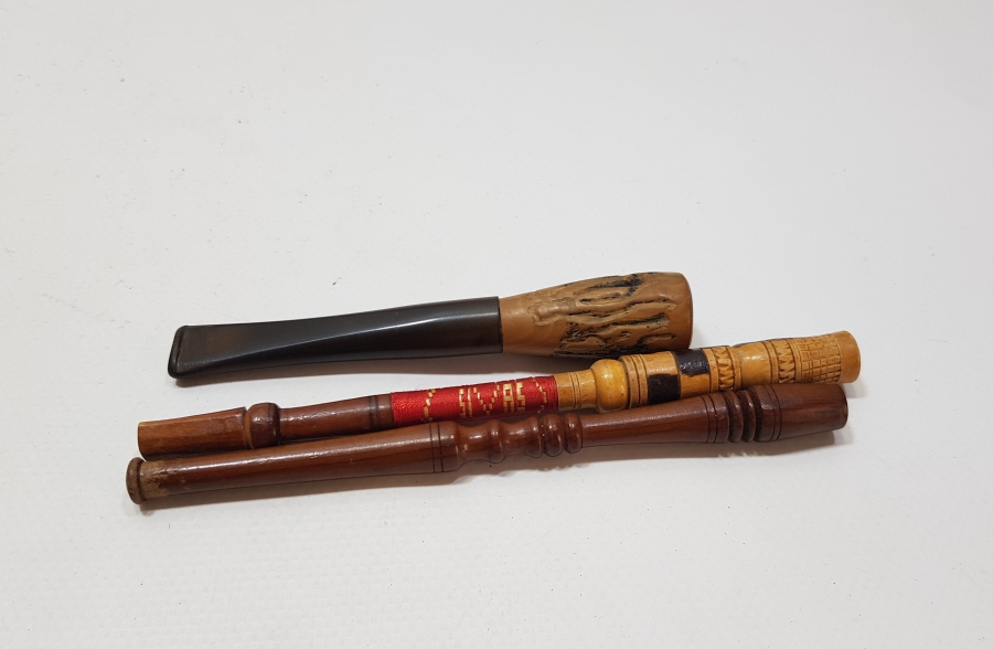 EL YAPIMI ANTİKA SİGARA AĞIZLIĞI LOTU