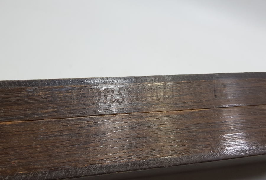 CONSTANTİNOPLE YAZILI OSMANLI DÖNEMİ BÜYÜK BOY AHŞAP SERVİS KAŞIĞI KUTUSU