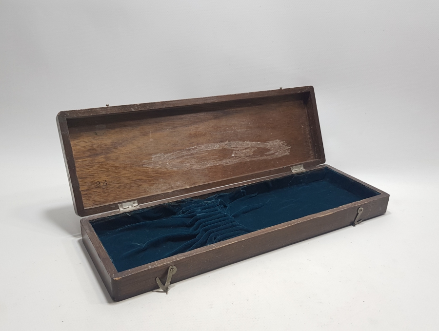 CONSTANTİNOPLE YAZILI OSMANLI DÖNEMİ BÜYÜK BOY AHŞAP SERVİS KAŞIĞI KUTUSU