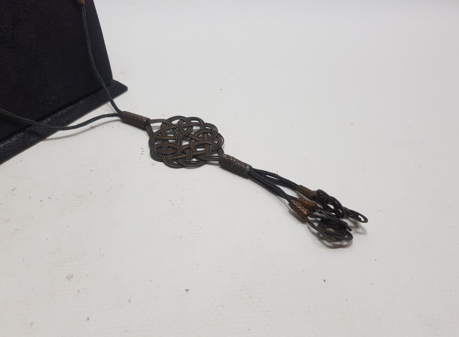 ÖZEL YAPIM TRABZON İŞİ HASIR ÖRME GERDANLIK