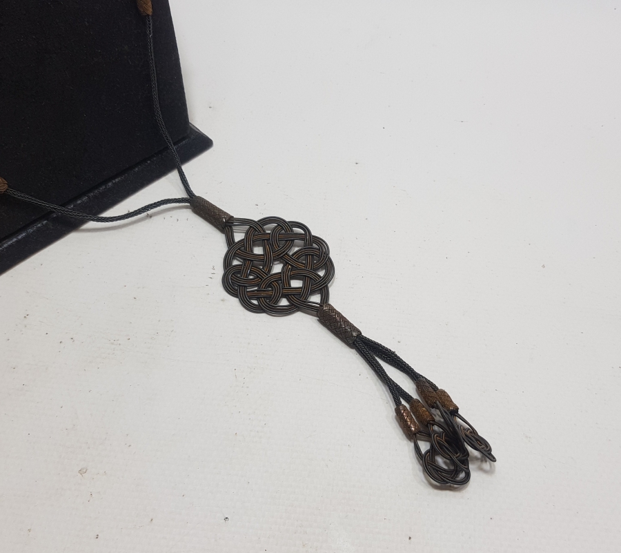 ÖZEL YAPIM TRABZON İŞİ HASIR ÖRME GERDANLIK