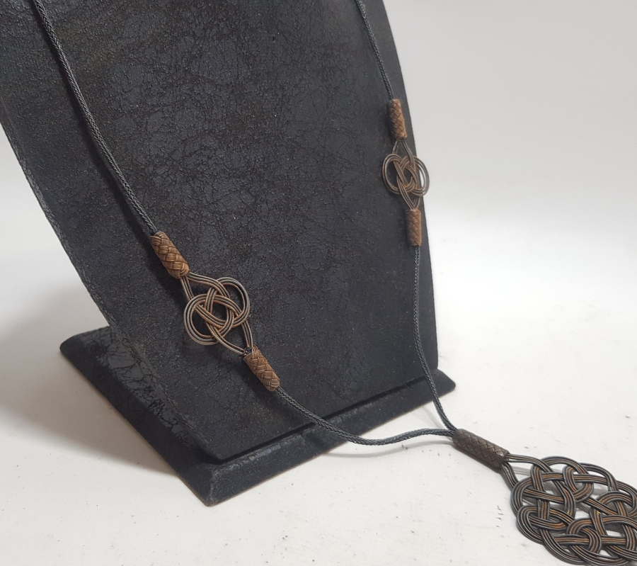 ÖZEL YAPIM TRABZON İŞİ HASIR ÖRME GERDANLIK