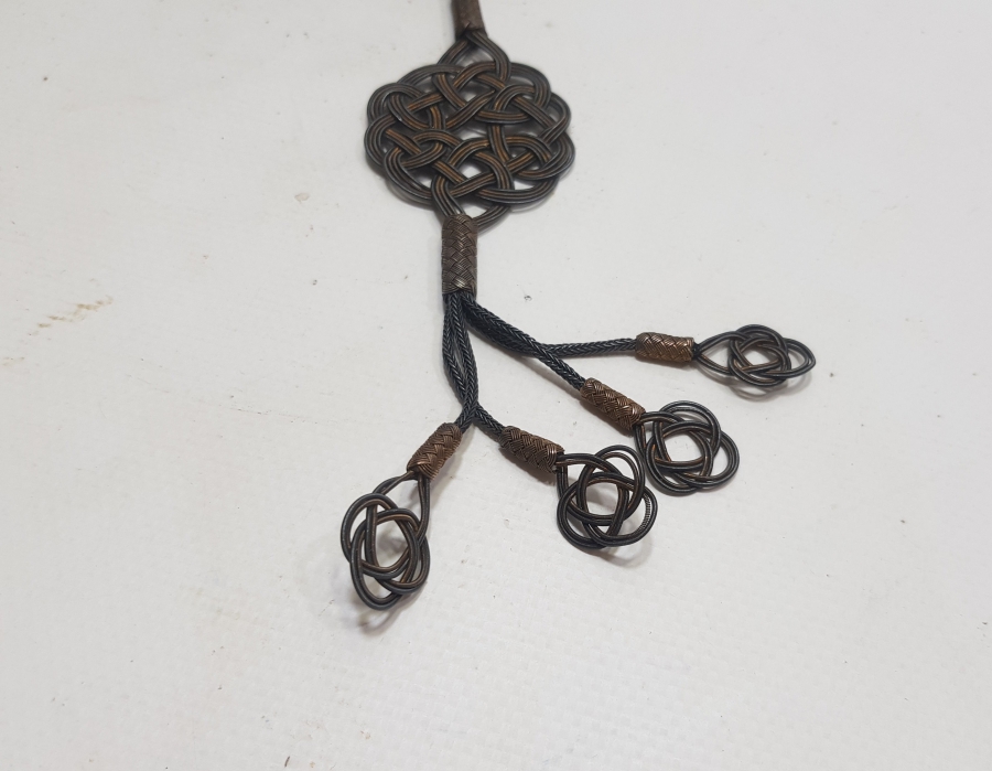 ÖZEL YAPIM TRABZON İŞİ HASIR ÖRME GERDANLIK