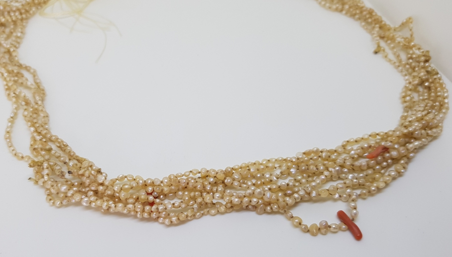 OSMANLI DÖNEMİ MERCAN TAŞLI ÇOK NADİR KUM İNCİ