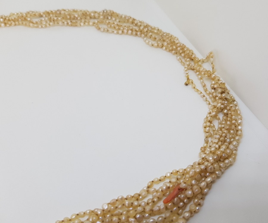 OSMANLI DÖNEMİ MERCAN TAŞLI ÇOK NADİR KUM İNCİ