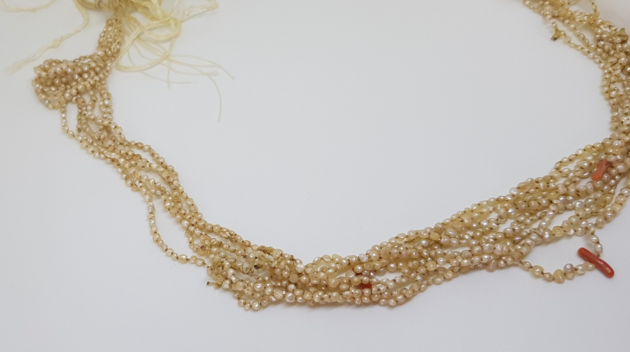 OSMANLI DÖNEMİ MERCAN TAŞLI ÇOK NADİR KUM İNCİ