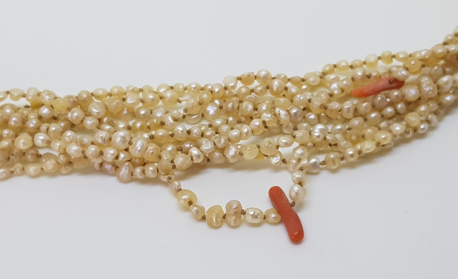 OSMANLI DÖNEMİ MERCAN TAŞLI ÇOK NADİR KUM İNCİ