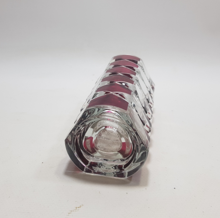 FRANSIZ YAPIMI ÇİFT RENKLİ ANTİKA VAZO