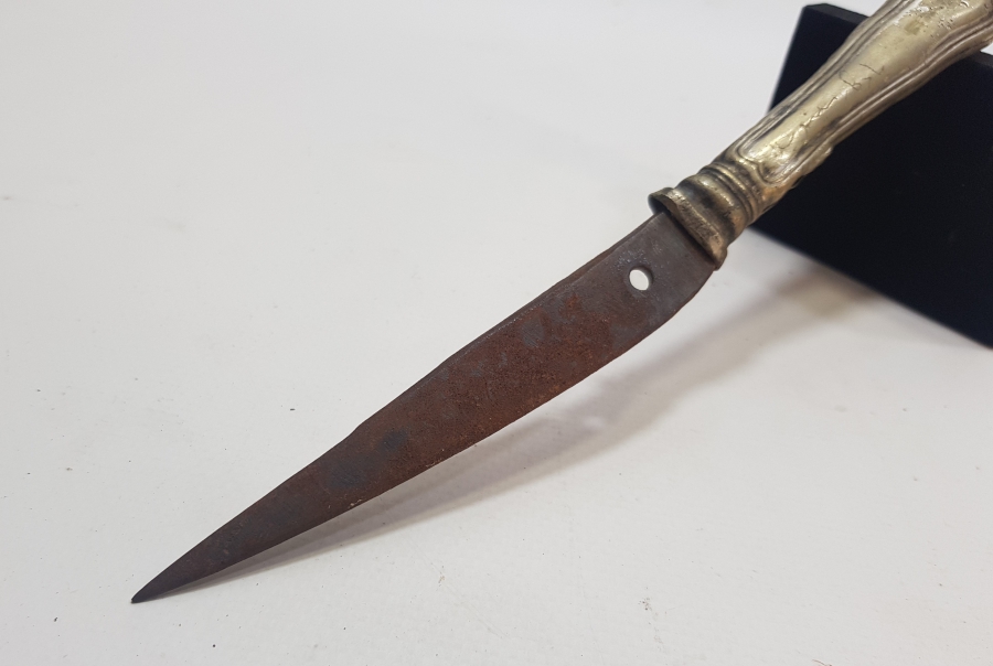 SAP KISMINDA YADİGARI SİNOP YAZILI CEZAEVİNDE MAKASTAN YAPILMIŞ ÇOK NADİR HATIRA BIÇAK